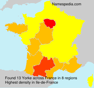 Surname Yorke in France