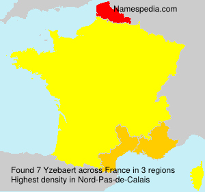 Surname Yzebaert in France