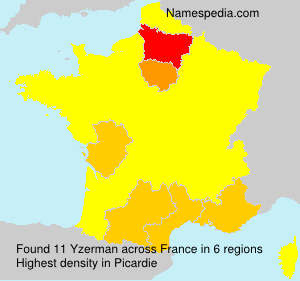 Surname Yzerman in France