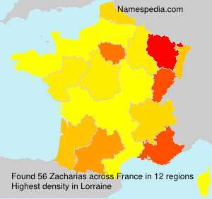 Surname Zacharias in France