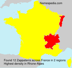 Surname Zappaterra in France
