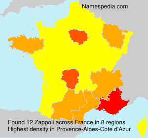 Surname Zappoli in France
