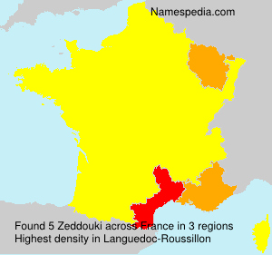 Surname Zeddouki in France