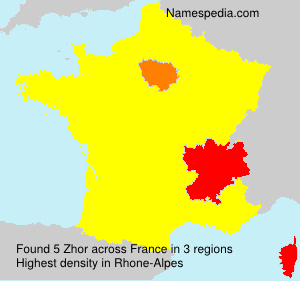 Surname Zhor in France