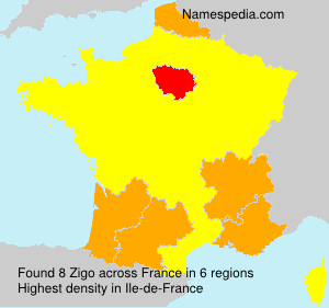 Surname Zigo in France