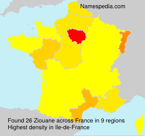 Surname Ziouane in France