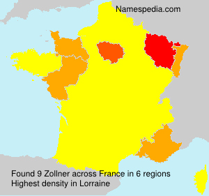 Surname Zollner in France