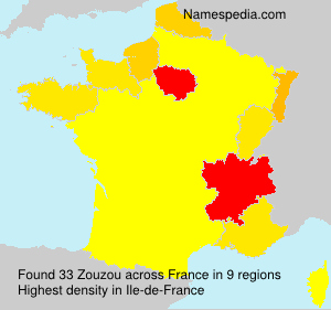 Surname Zouzou in France