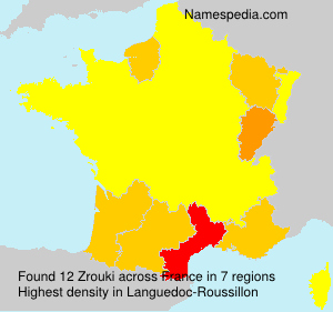 Surname Zrouki in France