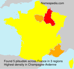 Surname pilsudski in France