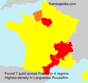 Surname sulot in France