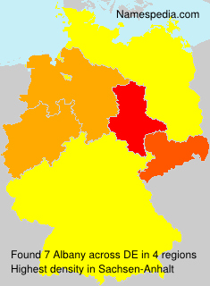 Surname Albany in Germany