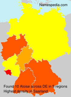 Surname Aloise in Germany