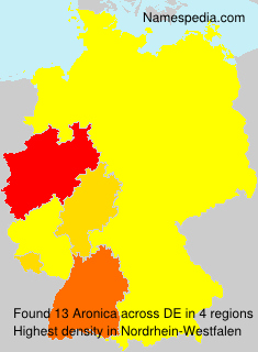 Surname Aronica in Germany