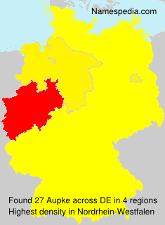 Surname Aupke in Germany