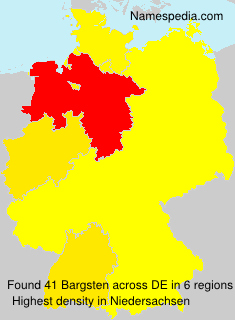 Surname Bargsten in Germany