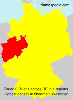 Surname Billens in Germany