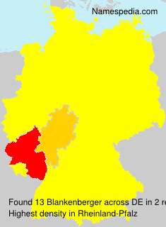 Surname Blankenberger in Germany