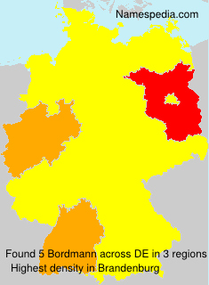 Surname Bordmann in Germany