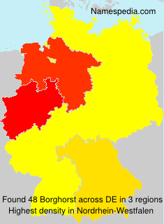 Surname Borghorst in Germany