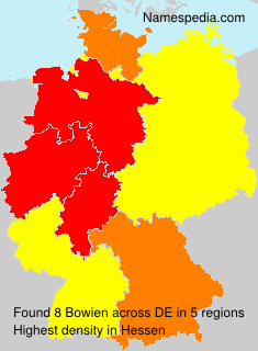 Surname Bowien in Germany