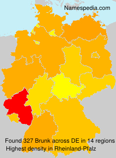 Surname Brunk in Germany