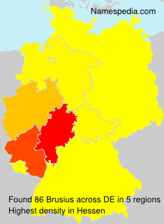Surname Brusius in Germany