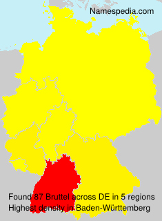 Surname Bruttel in Germany