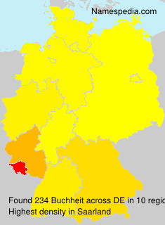 Surname Buchheit in Germany