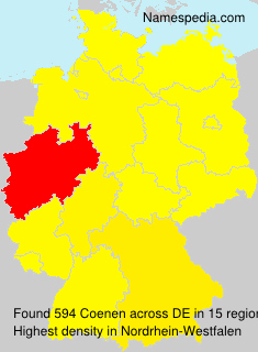 Surname Coenen in Germany