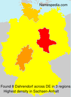 Surname Dahrendorf in Germany