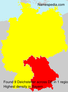 Surname Deichstetter in Germany