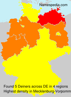 Surname Deiners in Germany