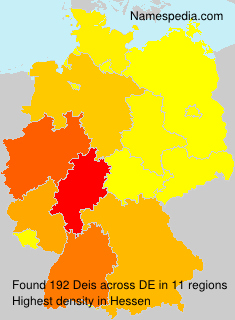 Surname Deis in Germany