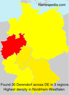 Surname Derendorf in Germany