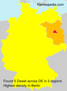 Surname Dewel in Germany