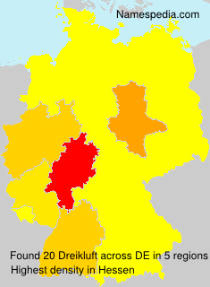 Surname Dreikluft in Germany