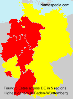 Surname Estes in Germany