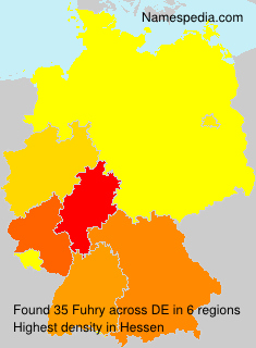 Surname Fuhry in Germany