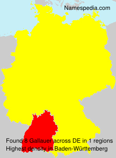 Surname Gallauer in Germany
