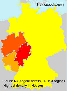 Surname Gangale in Germany
