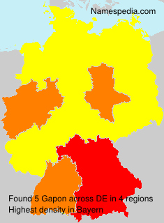 Surname Gapon in Germany