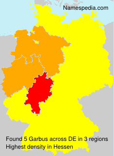 Surname Garbus in Germany