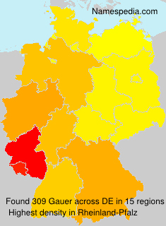 Surname Gauer in Germany