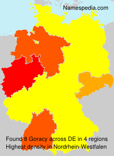 Surname Goracy in Germany