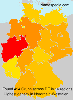 Surname Gruhn in Germany