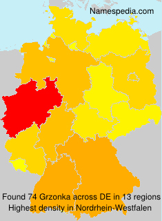 Surname Grzonka in Germany