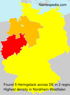 Surname Heringslack in Germany