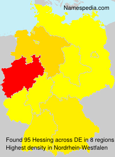 Surname Hessing in Germany