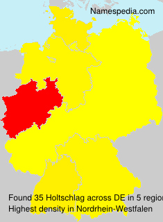 Surname Holtschlag in Germany
